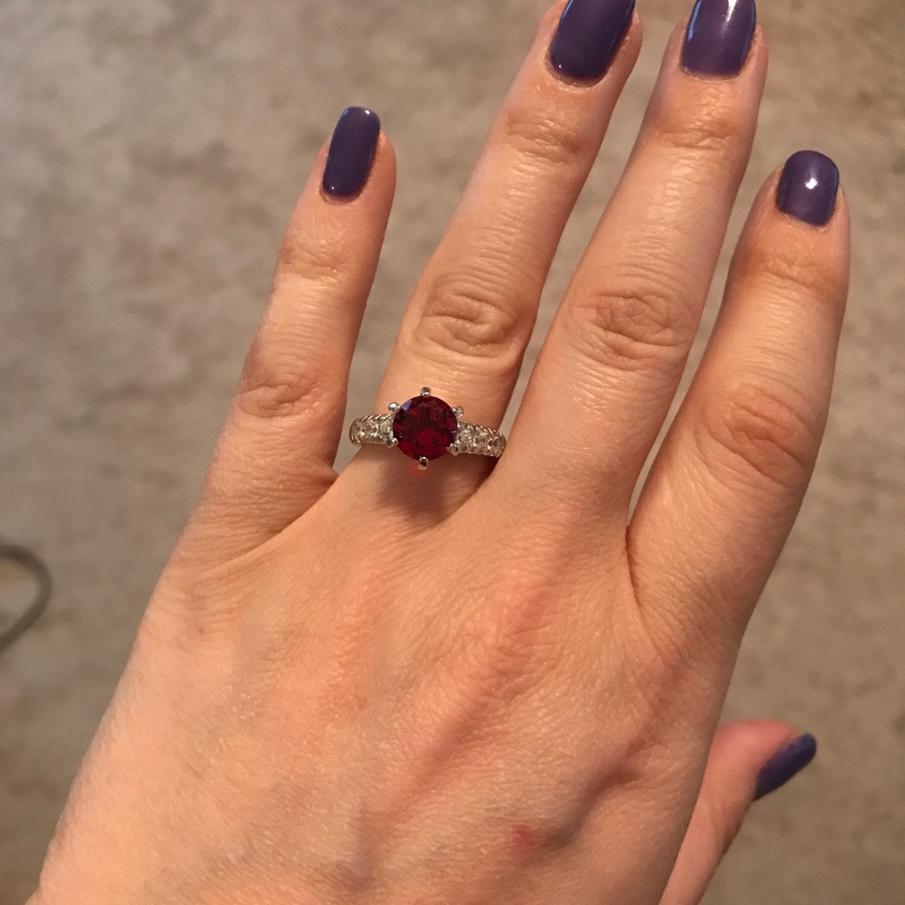 Ruby red ring